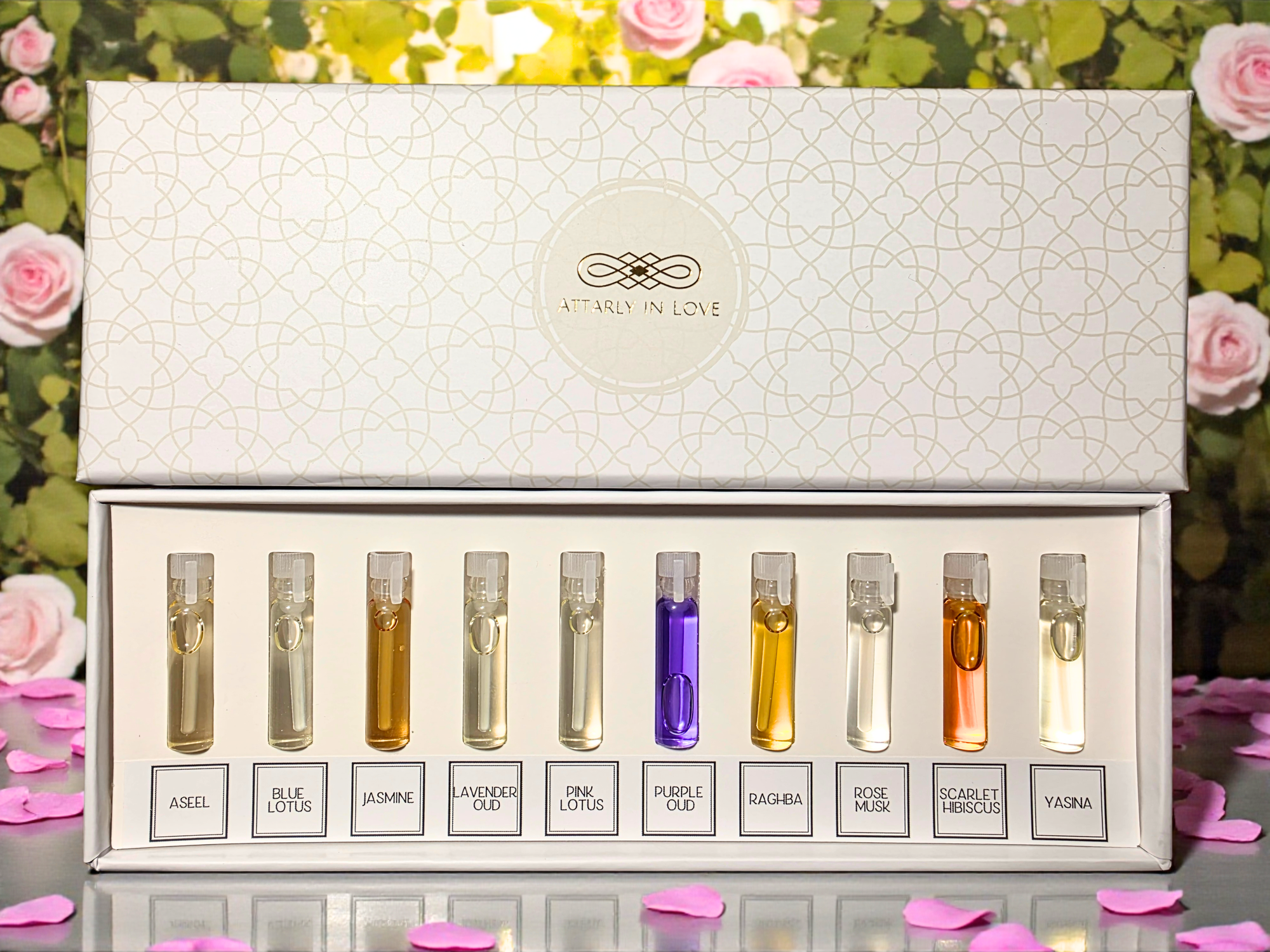 Floral Attar Discovery Set - 10 Sample Vials - 1ML Each